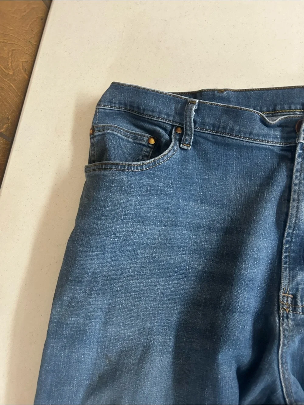 Wrangler 40x30 Men's Classic Straight-Leg Regular Fit Jeans - Blue